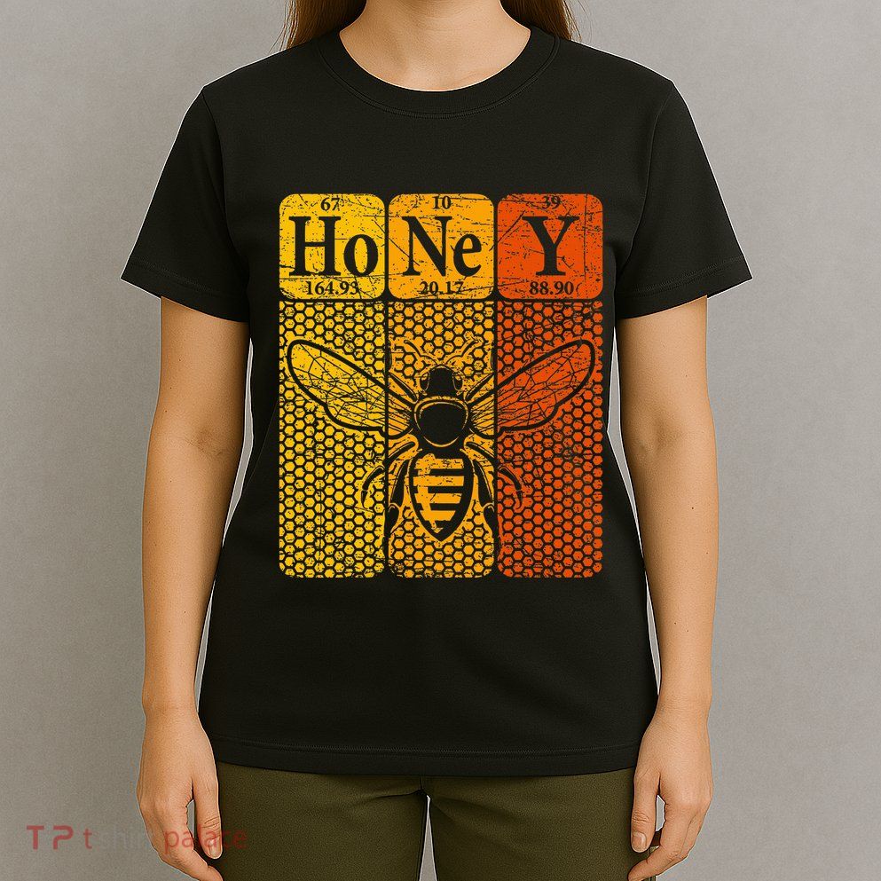 Honey Periodic Table Elements Beekeeper Retro Apiarist T-Shirt