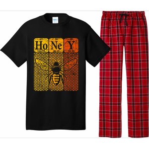 Honey Periodic Table Elements Beekeeper Retro Apiarist Pajama Set