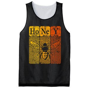 Honey Periodic Table Elements Beekeeper Retro Apiarist Mesh Reversible Basketball Jersey Tank