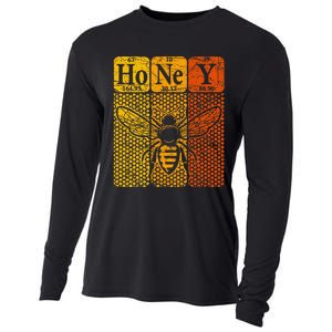 Honey Periodic Table Elements Beekeeper Retro Apiarist Cooling Performance Long Sleeve Crew