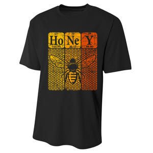 Honey Periodic Table Elements Beekeeper Retro Apiarist Performance Sprint T-Shirt