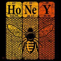 Honey Periodic Table Elements Beekeeper Retro Apiarist Baby Bodysuit