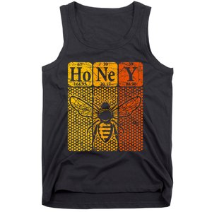 Honey Periodic Table Elements Beekeeper Retro Apiarist Tank Top