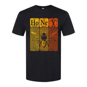 Honey Periodic Table Elements Beekeeper Retro Apiarist Softstyle CVC T-Shirt