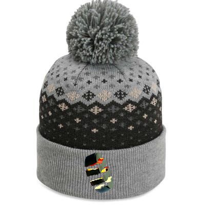 Hockey Puck Tear The Baniff Cuffed Pom Beanie