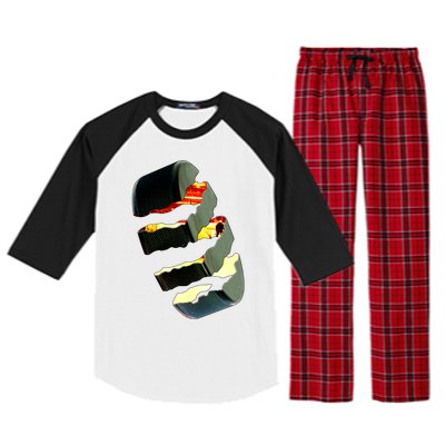 Hockey Puck Tear Raglan Sleeve Pajama Set