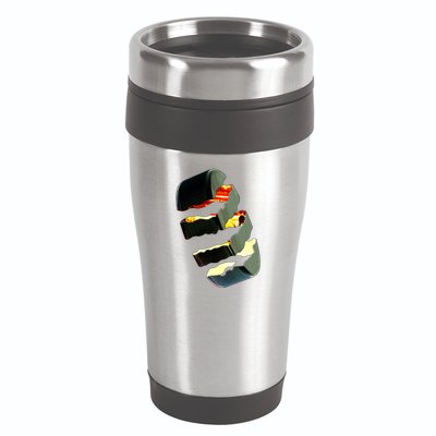 Hockey Puck Tear 16oz Travel Tumbler