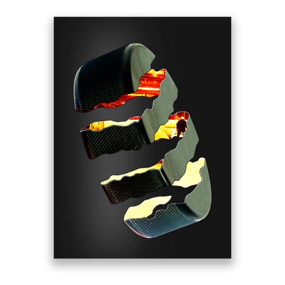Hockey Puck Tear Poster