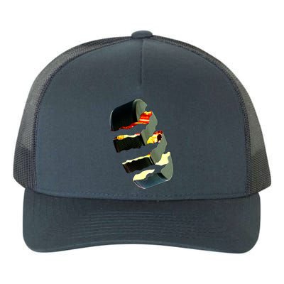 Hockey Puck Tear Yupoong Adult 5-Panel Trucker Hat