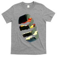 Hockey Puck Tear T-Shirt
