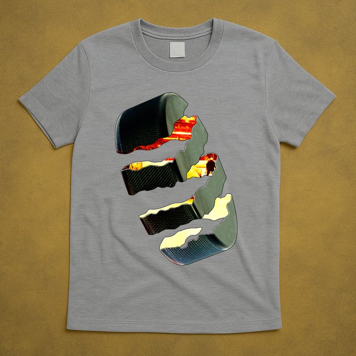 Hockey Puck Tear T-Shirt