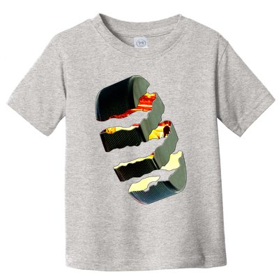 Hockey Puck Tear Toddler T-Shirt