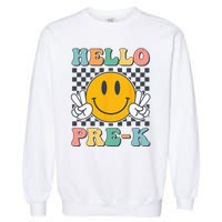 Hello PreK Teachers Smile Team Pre K Back to School Garment-Dyed Sweatshirt