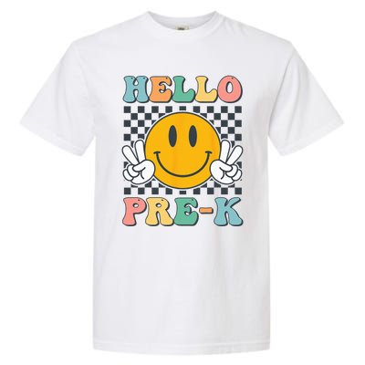 Hello PreK Teachers Smile Team Pre K Back to School Garment-Dyed Heavyweight T-Shirt