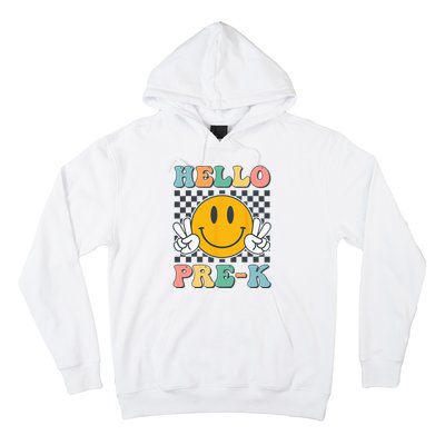 Hello PreK Teachers Smile Team Pre K Back to School Hoodie