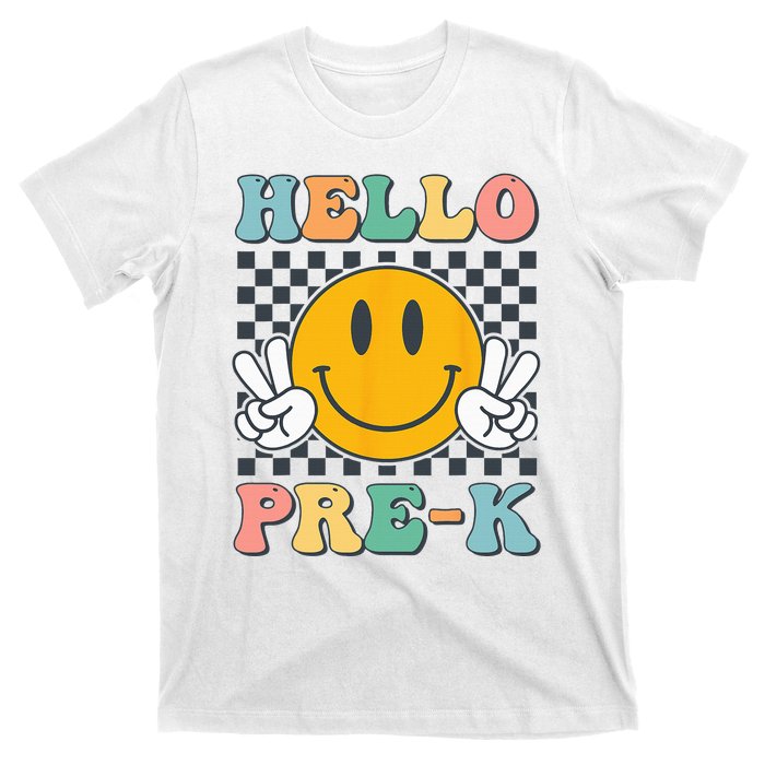 Hello PreK Teachers Smile Team Pre K Back to School T-Shirt