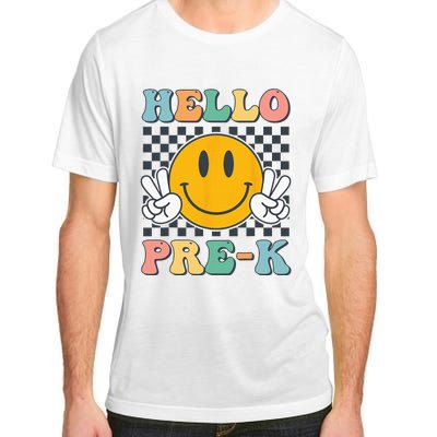 Hello PreK Teachers Smile Team Pre K Back to School Adult ChromaSoft Performance T-Shirt