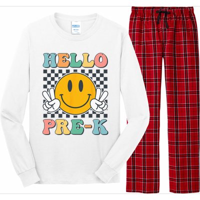 Hello PreK Teachers Smile Team Pre K Back to School Long Sleeve Pajama Set