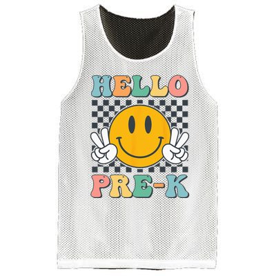 Hello PreK Teachers Smile Team Pre K Back to School Mesh Reversible Basketball Jersey Tank