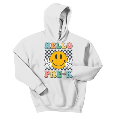 Hello PreK Teachers Smile Team Pre K Back to School Kids Hoodie