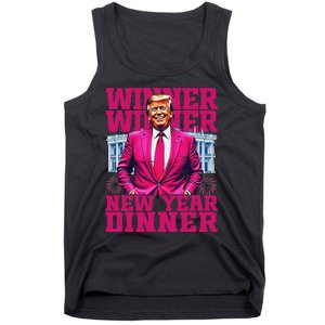 Humor Pinke Trump Winner Winner New YearS Dinner 2025 Trump Tank Top