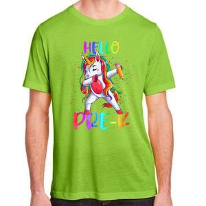 Hello Prek Unicorn Back To School Adult ChromaSoft Performance T-Shirt