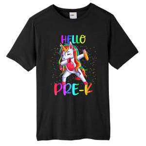 Hello Prek Unicorn Back To School Tall Fusion ChromaSoft Performance T-Shirt