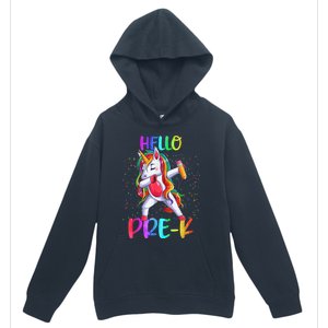 Hello Prek Unicorn Back To School Urban Pullover Hoodie