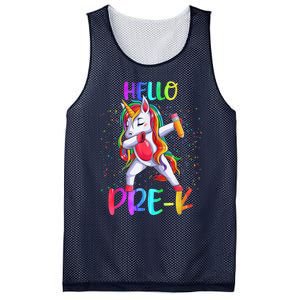 Hello Prek Unicorn Back To School Mesh Reversible Basketball Jersey Tank