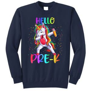 Hello Prek Unicorn Back To School Tall Sweatshirt