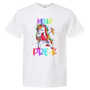 Hello Prek Unicorn Back To School Garment-Dyed Heavyweight T-Shirt