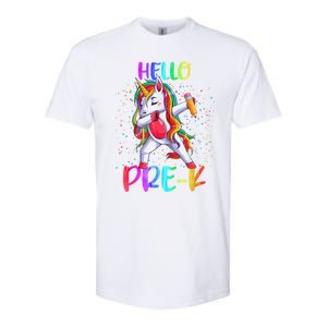 Hello Prek Unicorn Back To School Softstyle CVC T-Shirt