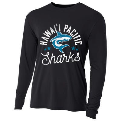 Hawaii Pacific University HPU Sharks Logo Cooling Performance Long Sleeve Crew