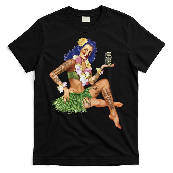 Hawaiian Pin Up T-Shirt
