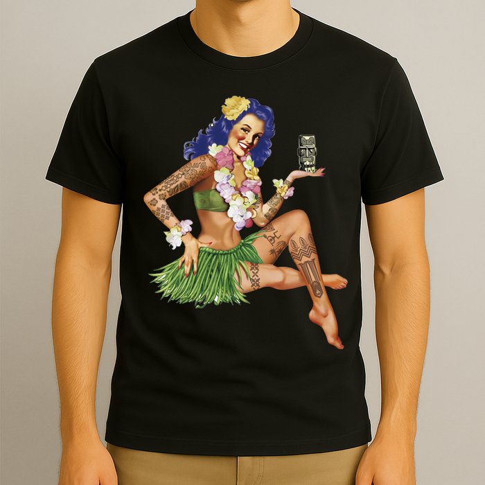 Hawaiian Pin Up T-Shirt