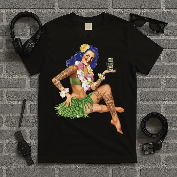 Hawaiian Pin Up T-Shirt