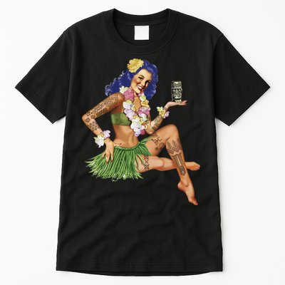 Hawaiian Pin Up Tall T-Shirt