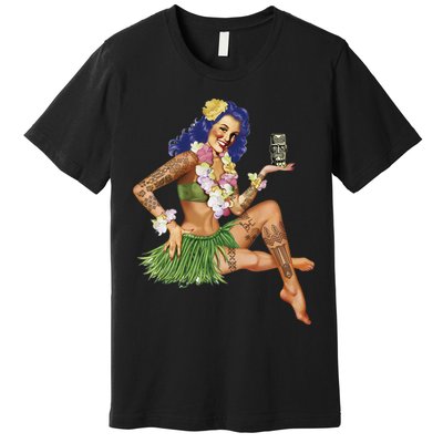 Hawaiian Pin Up Premium T-Shirt