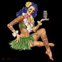 Hawaiian Pin Up Tank Top