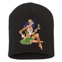 Hawaiian Pin Up Short Acrylic Beanie