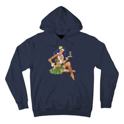 Hawaiian Pin Up Tall Hoodie