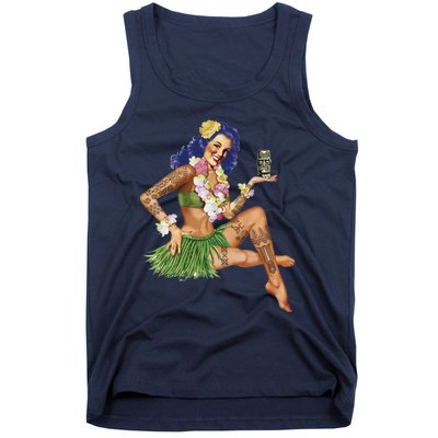 Hawaiian Pin Up Tank Top