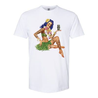 Hawaiian Pin Up Softstyle® CVC T-Shirt