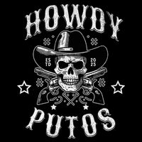 Howdy Putos Vintage Western Cowboy Skull Doggie Tank