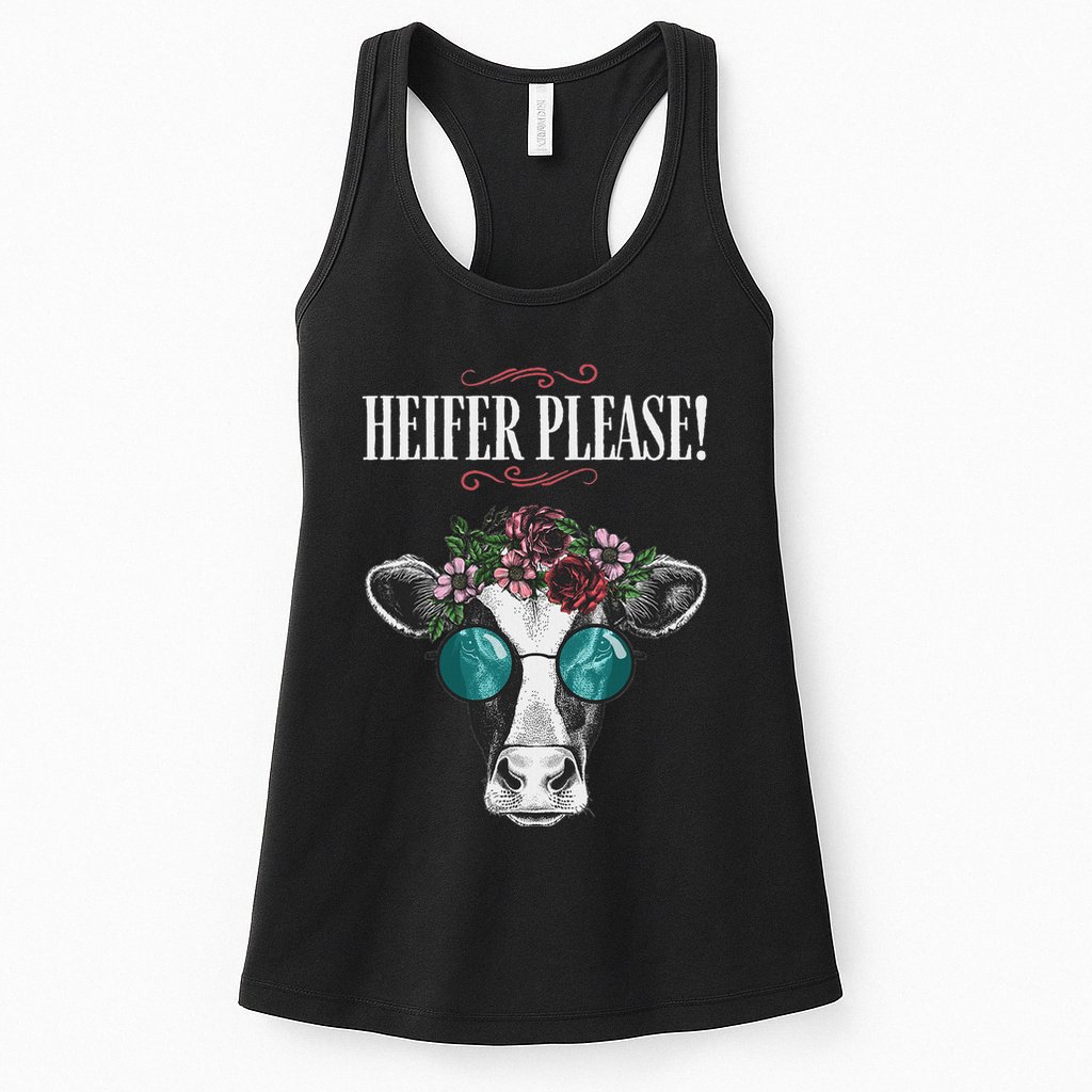 Heifer Please Vintage Country Sayings Heifer Womens Tank Top