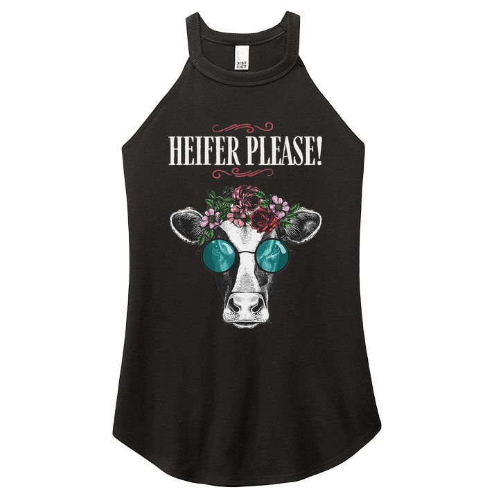 Heifer Please Vintage Country Sayings Heifer Women's Perfect Tri Rocker Tank
