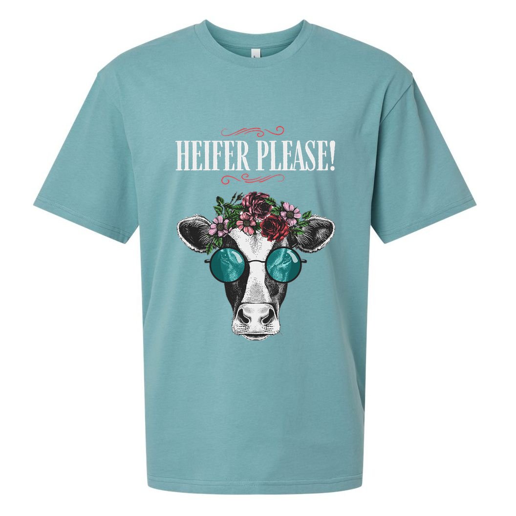 Heifer Please Vintage Country Sayings Heifer Sueded Cloud Jersey T-Shirt