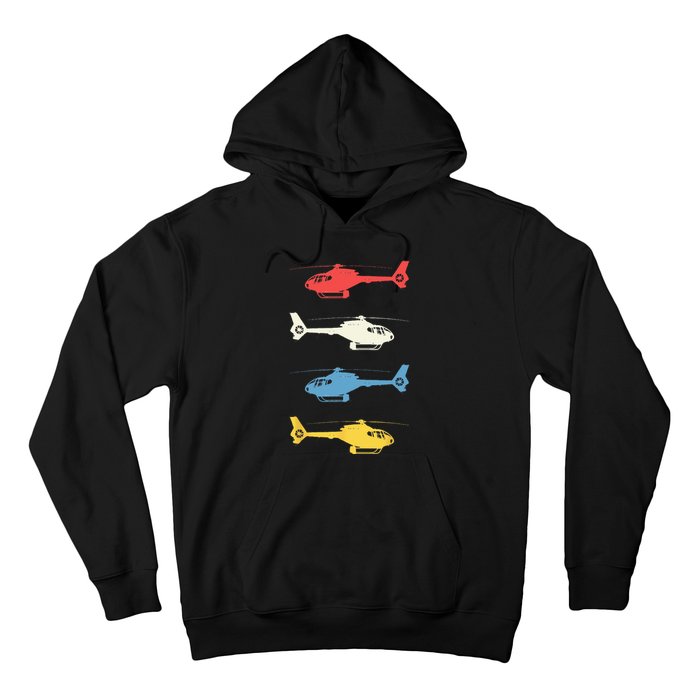 Helicopter Pilot Vintage Aviation Flying Helicopters Pilots Hoodie