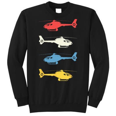 Helicopter Pilot Vintage Aviation Flying Helicopters Pilots Sweatshirt