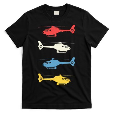 Helicopter Pilot Vintage Aviation Flying Helicopters Pilots T-Shirt